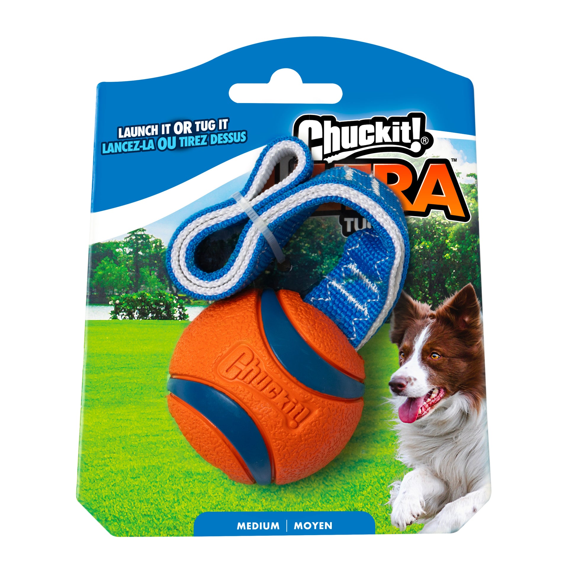 Chuckit! Ultra Tug Dog Toy Orange Medium 660048001737