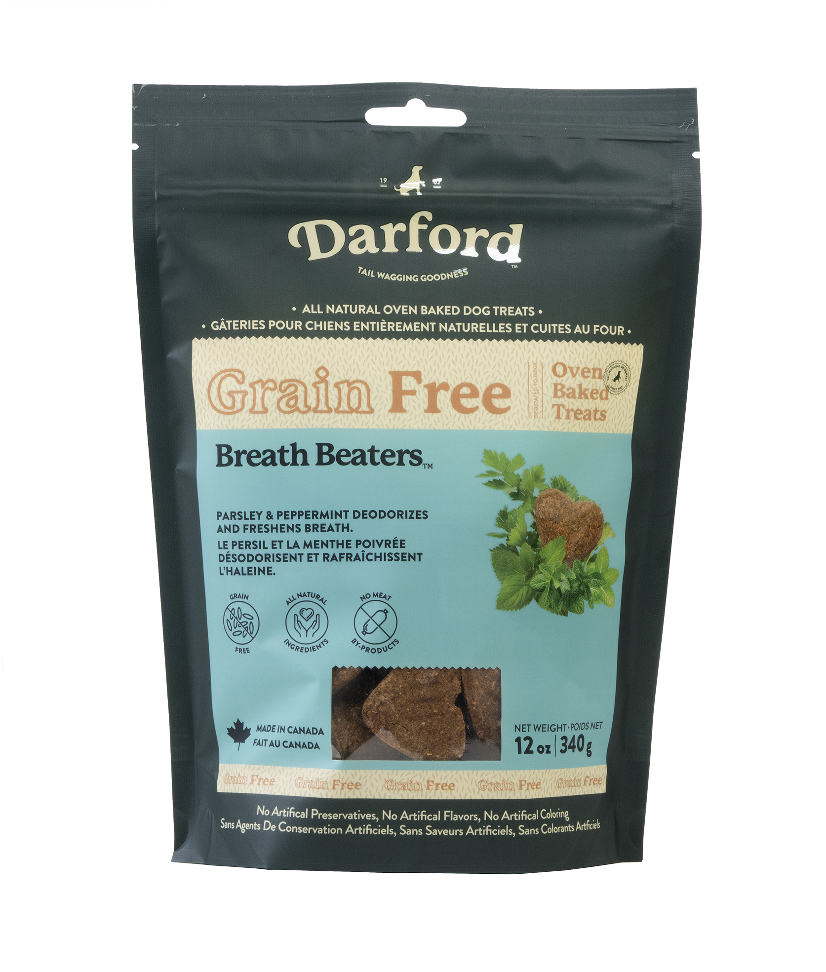 Darford Grain Free Dog Biscuits Breath Beaters Regular Breath Beaters 12 oz 064863012006