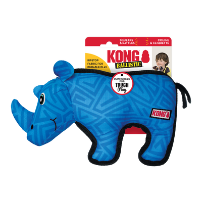 KONG Ballistic Dog Toy Rhino Medium/Large 035585503004