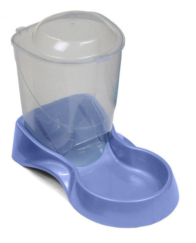 Van Ness Plastics Auto Pet Feeder Blue/Clear SM 3lb - Dog