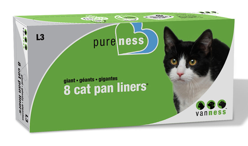 Van Ness Plastics Cat Pan Liner White Giant 8ct