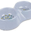 Van Ness Plastics EcoWare Bamboo Double Dish for Dogs Assorted 32oz LG - Dog