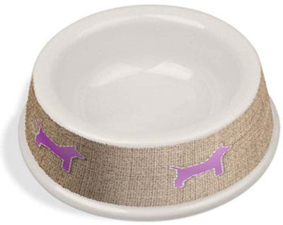 Van Ness Plastics EcoWare Bamboo No - Tip/Non - Skid Dish Assorted 25oz - Dog