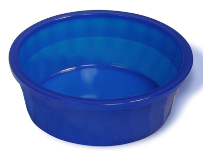 Van Ness Plastics Heavyweight Crock Dish Translucent Blue 106oz Jumbo