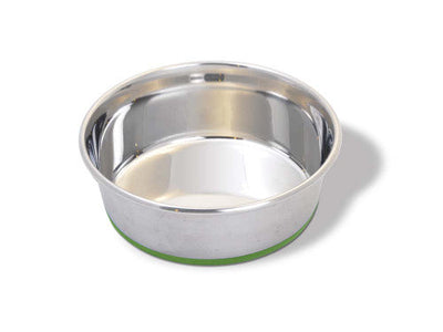 Van Ness Plastics Heavyweight Stainless Steel Dish Silver MD - Dog