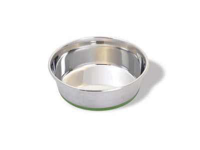 Van Ness Plastics Heavyweight Stainless Steel Dish Silver SM - Dog