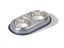 Van Ness Plastics Heavyweight Stainless Steel Double Dish Silver SM 16oz - Dog