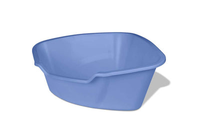 Van Ness Plastics High-Sides Corner Cat Litter Pan Blue LG