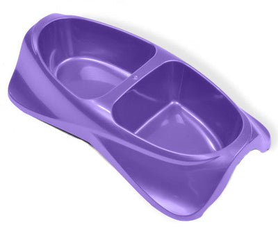 Van Ness Plastics Lightweight Double Dish Assorted LG - Dog