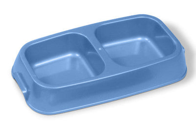 Van Ness Plastics Lightweight Double Dish Assorted MD - Dog