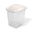 Van Ness Plastics Pet Food Container/Dispenser White|Clear 10lb - Dog