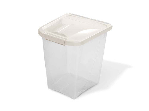 Van Ness Plastics Pet Food Container/Dispenser White|Clear 10lb - Dog