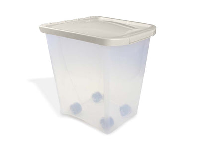 Van Ness Plastics Pet Food Container/Dispenser White|Clear 25lb