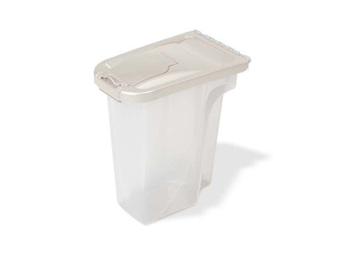 Van Ness Plastics Pet Food Container/Dispenser White|Clear 4lb - Dog