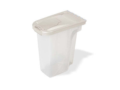 Van Ness Plastics Pet Food Container/Dispenser White|Clear 4lb - Dog