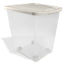 Van Ness Plastics Pet Food Container/Dispenser White|Clear 50lb - Dog