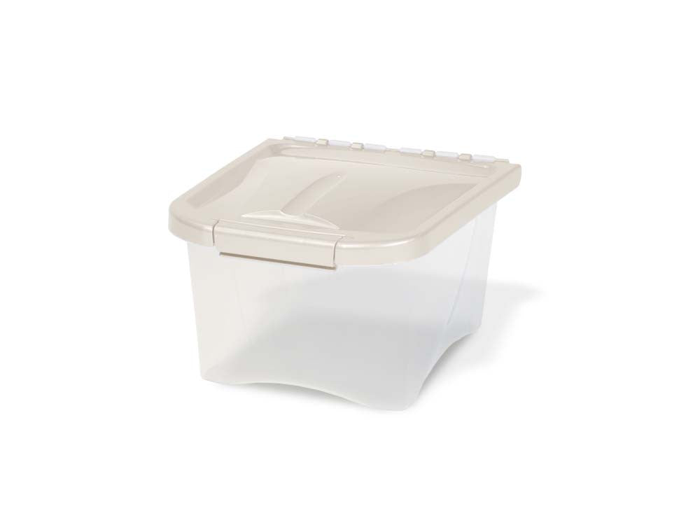 Van Ness Plastics Pet Food Container/Dispenser White|Clear 5lb