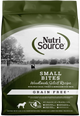 NutriSource Select Recipe Small Bites Grain Free Dry Dog Food Woodlands Select 12 lb 073893299882