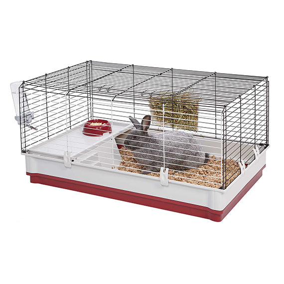 MidWest Homes for Pets Wabbitat Deluxe Rabbit Home Black 39 X 23 X 19 in 027773021810