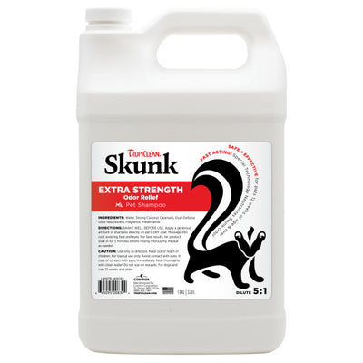 TropiClean Skunk Extra Strength Odor Relief Shampoo 1 gal 645095008304