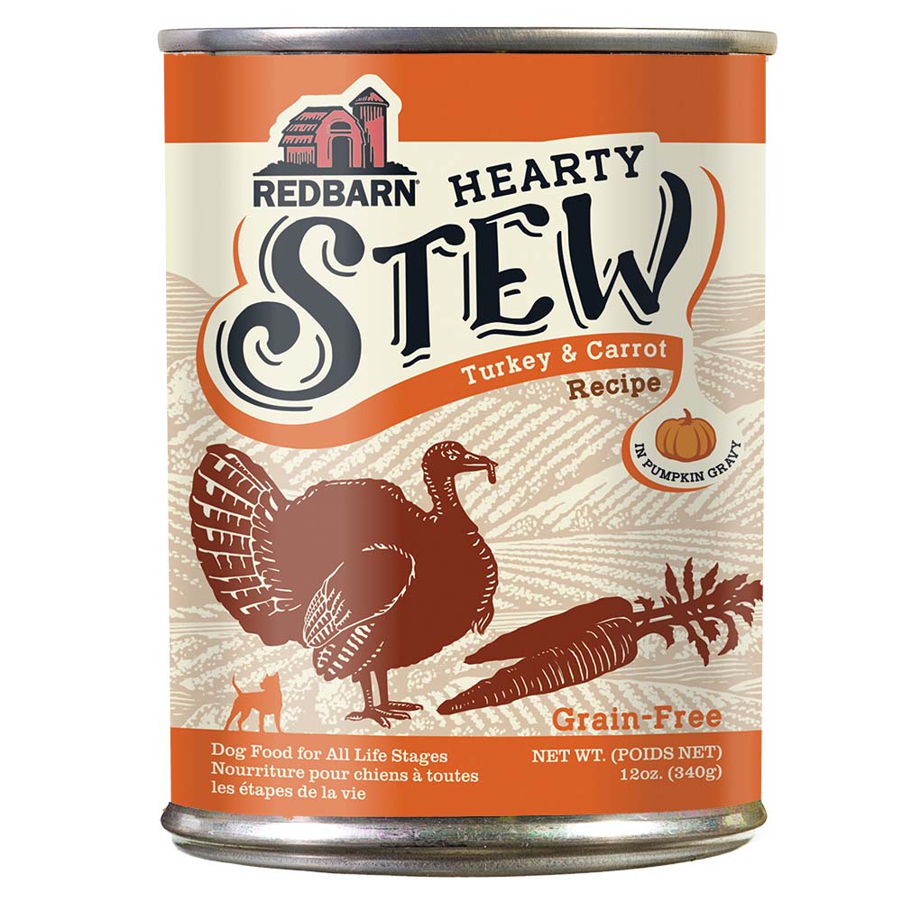 Redbarn Pet Products Hearty Stew All Life Stages Canned Dog Food Turkey & Carrot 12ea/12 oz 785184105092