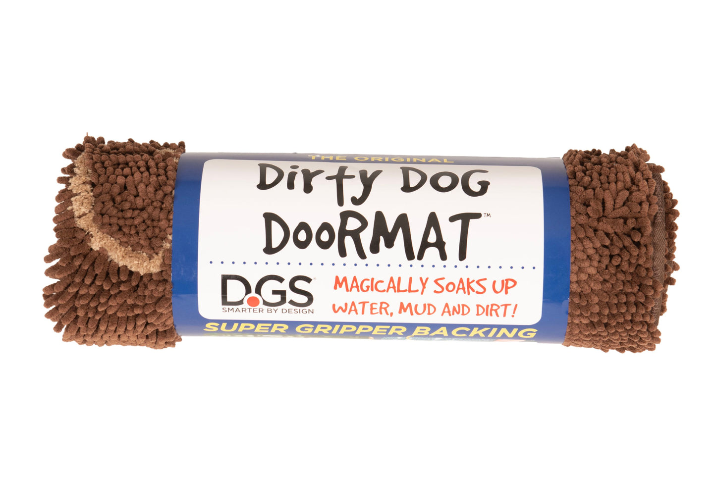 Dogs Gone Smart Dirty Dog Doormat Mocha Brown 35In X 26 in, Large 849670010984