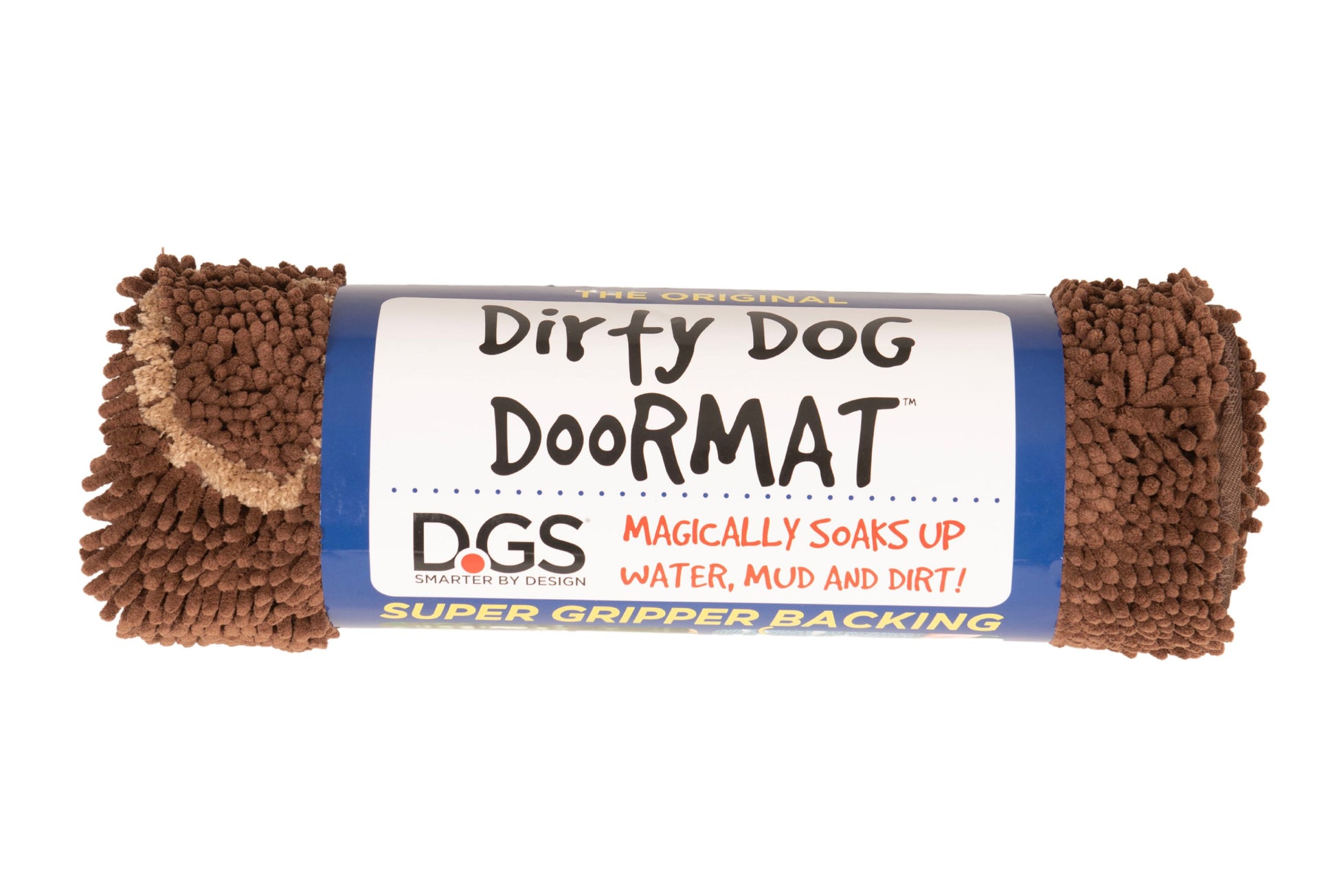 Dogs Gone Smart Dirty Dog Doormat Mocha Brown 35In X 26 in, Large 849670010984