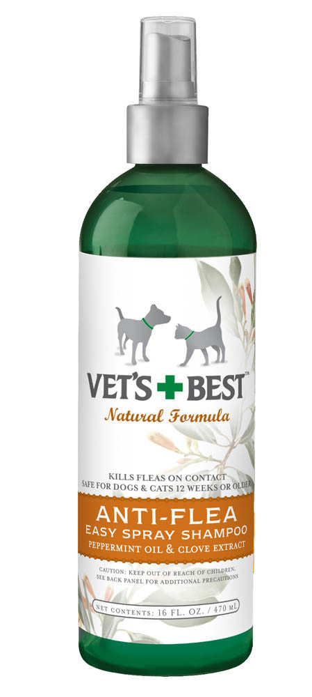 Vet's Best Anti-Flea Easy Spray Shampoo for Dogs 16 fl. oz