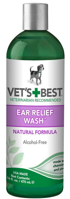 Vet’s Best Ear Relief Wash 16 fl. oz - Dog