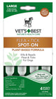 Vet’s Best Flea and Tick Spot - On 4.6 ml 4 Count - Dog