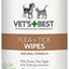 Vet's Best Flea and Tick Wipes for Dogs & Cats 6 in x 8 in 50 Count