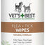 Vet’s Best Flea and Tick Wipes for Dogs & Cats 6 in x 8 50 Count - Dog