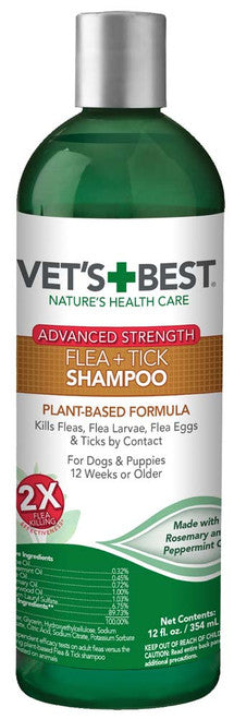 Vet’s Best Flea & Tick Advanced Strength Shampoo for Dogs 12 fl. oz - Dog