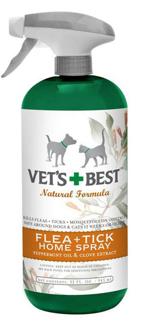Vet’s Best Natural Flea and Tick Home Spray 32 fl. oz - Dog