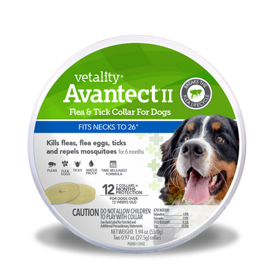 Vetality Avantect II Flea & Tick Collar for Dogs 26in 2ct - Dog