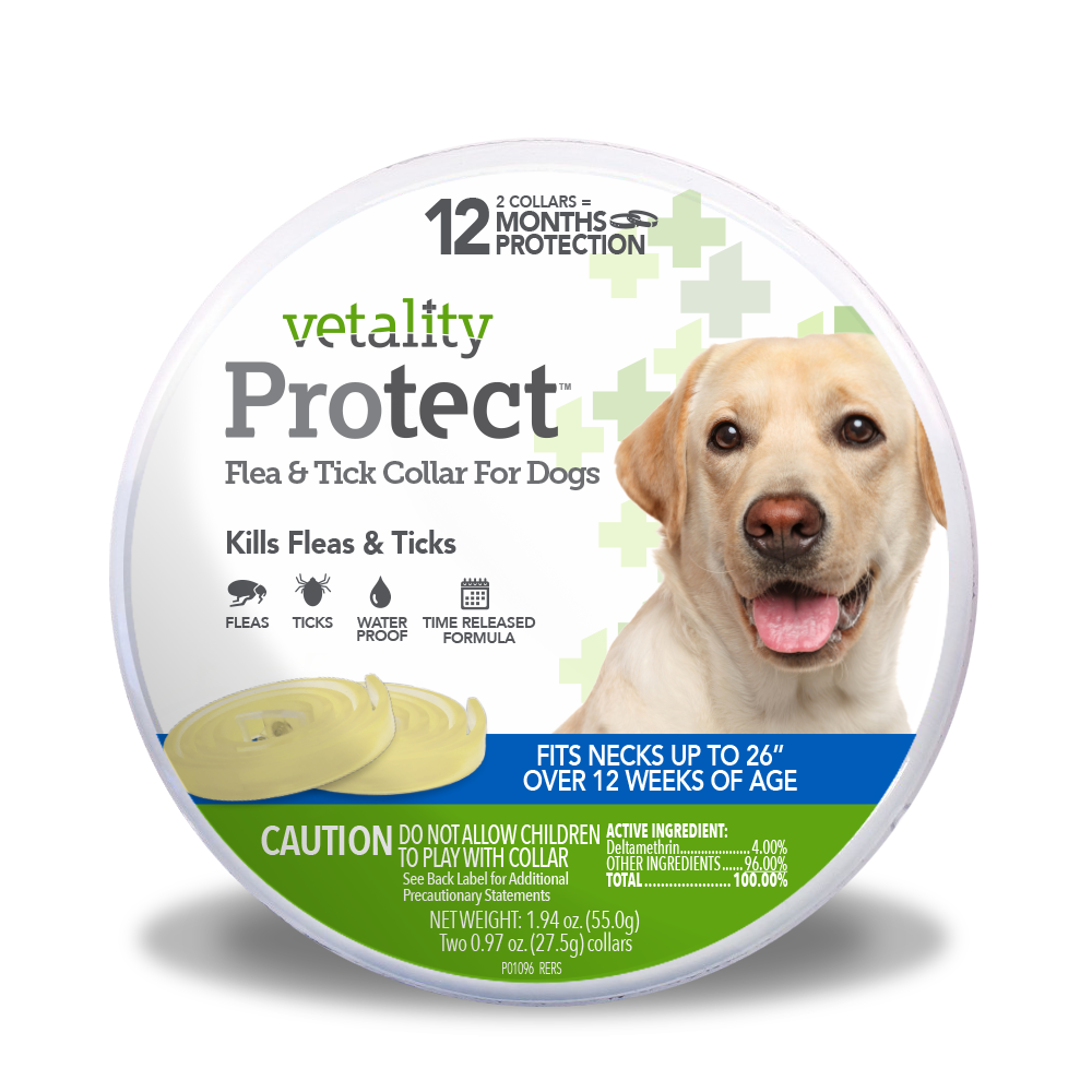 Vetality Protect Flea & Tick Dog Collar 2 Pack