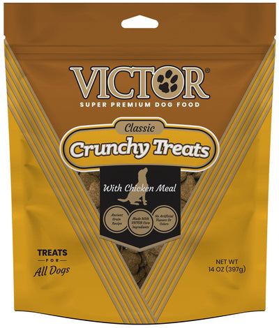 Victor Super Premium Dog Food Classic Crunchy Dog Treats Chicken Meal 14 oz