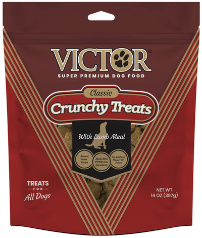 Victor Super Premium Dog Food Classic Crunchy Dog Treats Lamb Meal 14 oz
