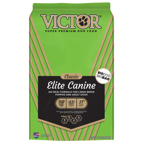 Victor Super Premium Dog Food Classic Elite Canine Large Breed Dry Chicken & Rice 50lb