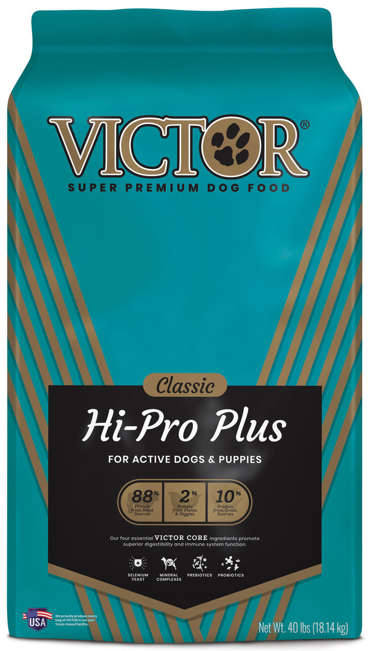 Victor Super Premium Dog Food Classic Hi-Pro Plus Dry Dog Food Beef 40lb