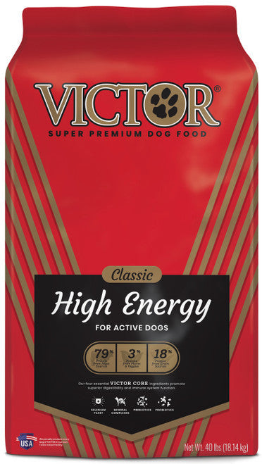 Victor Super Premium Dog Food Classic High Energy Dry Beef 40lb