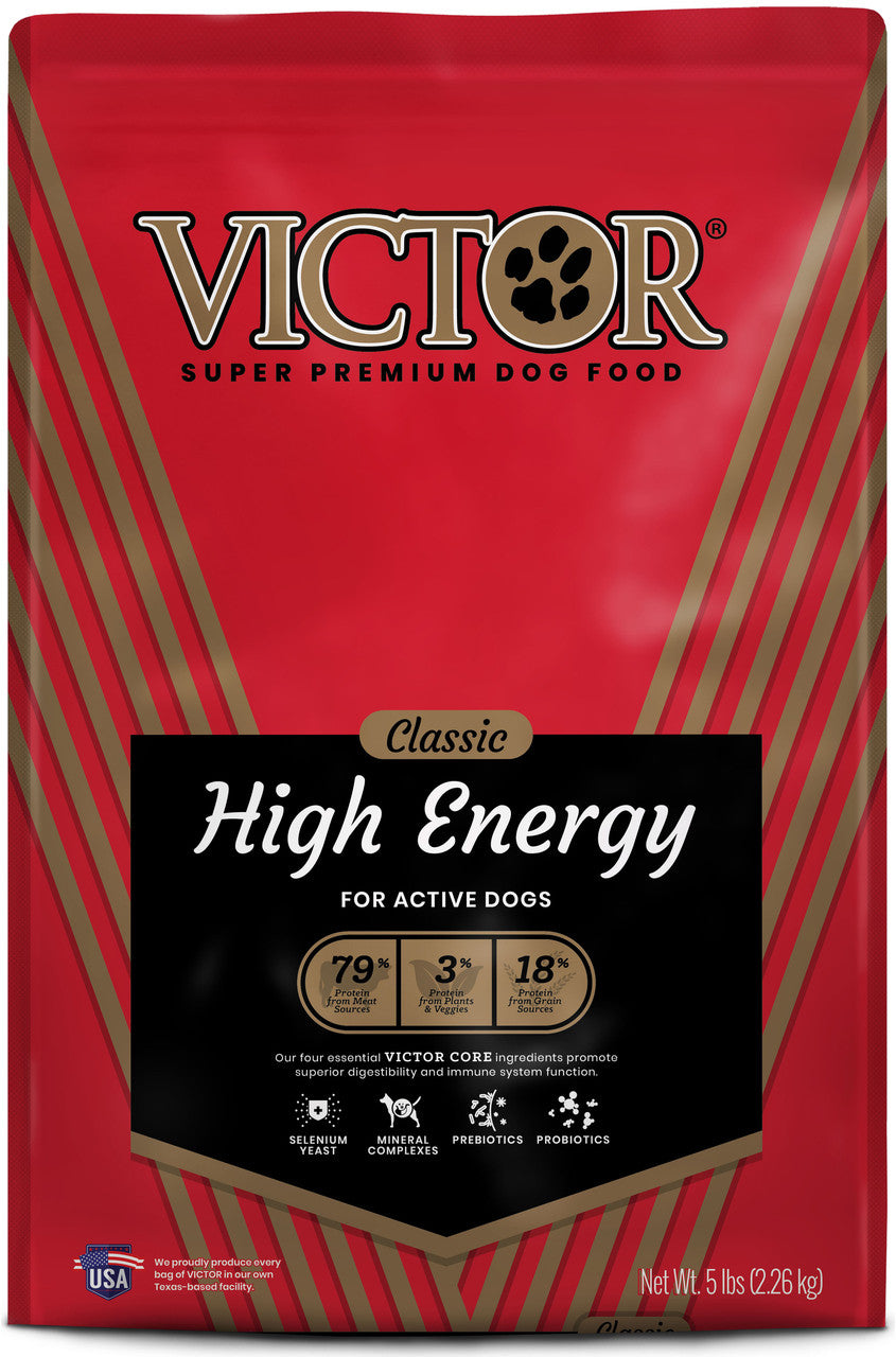 Victor Super Premium Dog Food Classic High Energy Dry Dog Food Beef 5lb