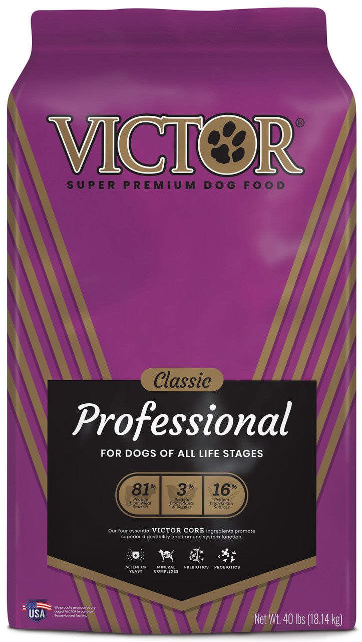 Victor Super Premium Dog Food Classic Professional Dry Dog Food Beef 40lb