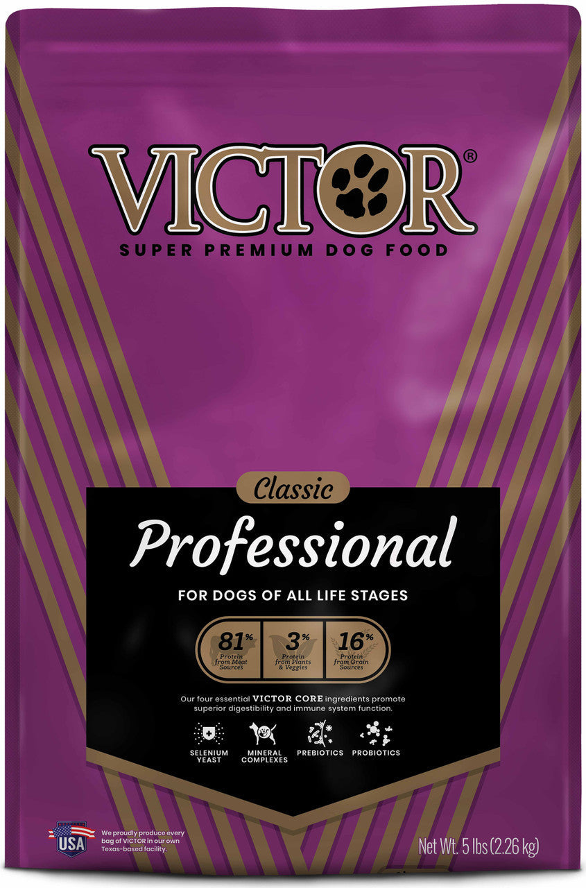 Victor Super Premium Dog Food Classic Professional Dry Dog Food Beef 5lb