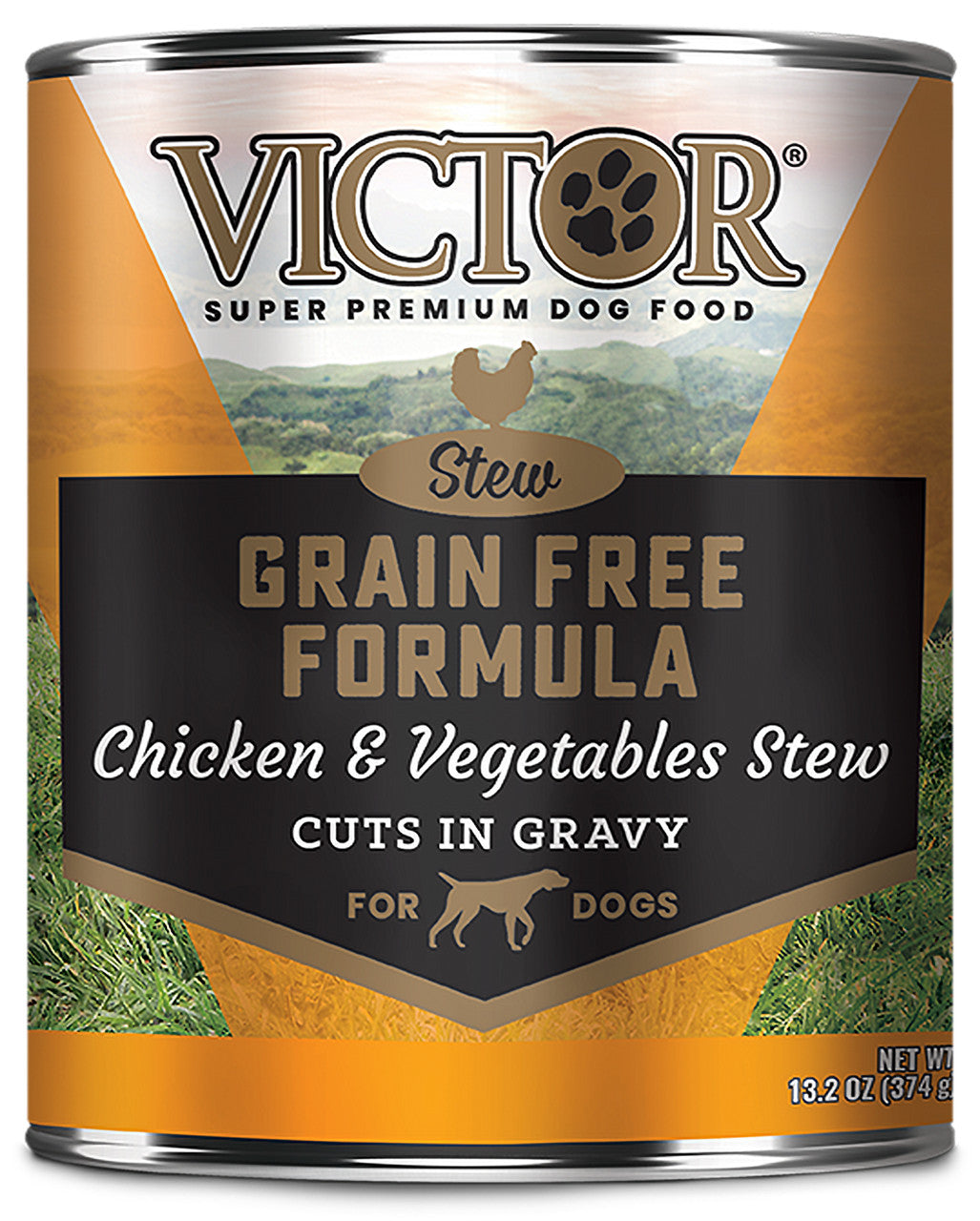 Victor Super Premium Dog Food Grain Free Wet Dog Food Chicken & Vegetable in gravy 13.2oz