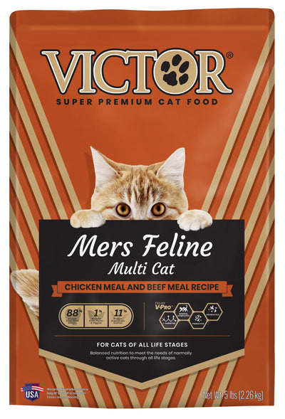 Victor Super Premium Dog Food Mer's Classic Feline Dry Cat Food Chicken & Beef 5lb