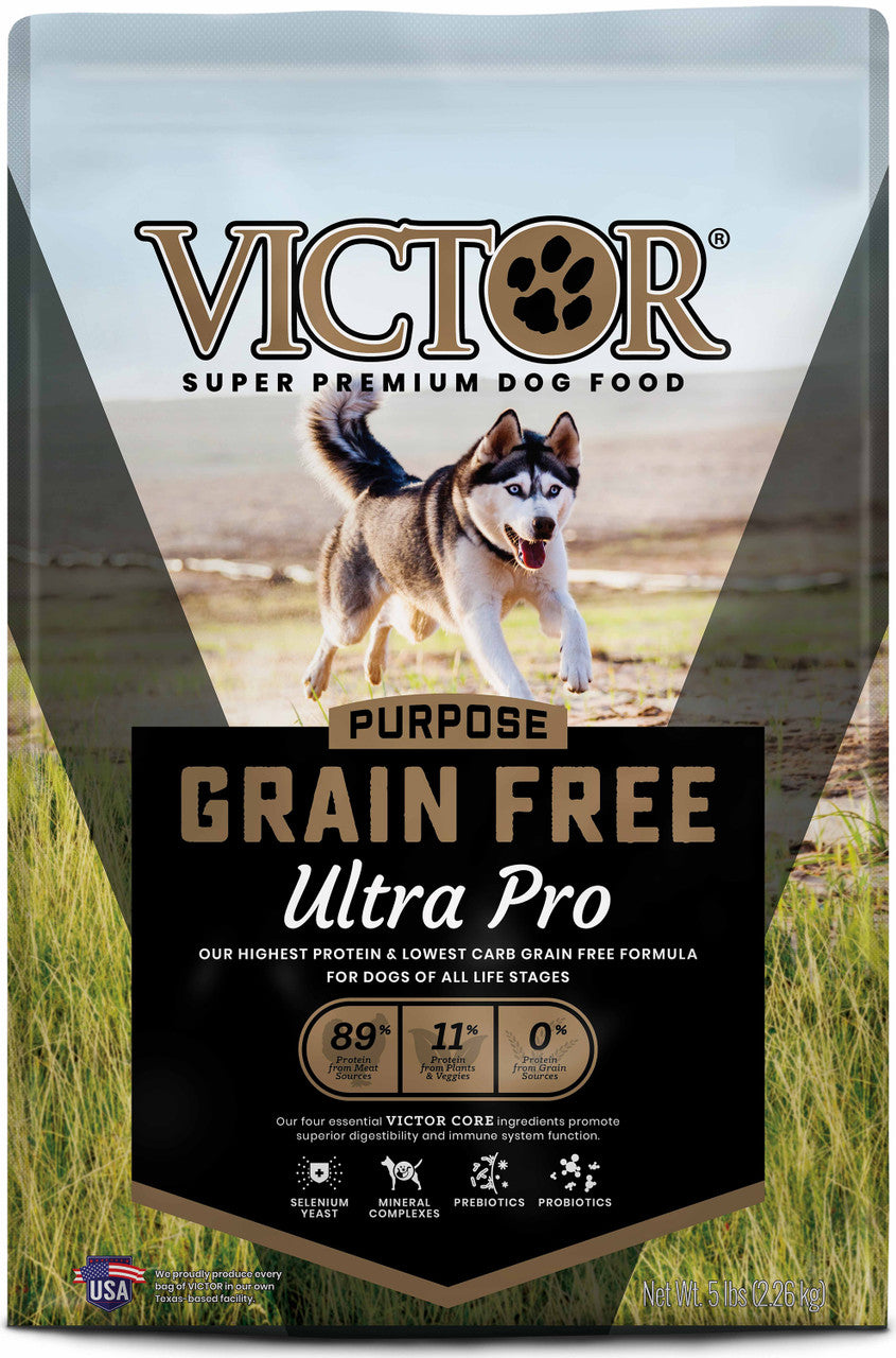 Victor Super Premium Dog Food Purpose Grain Free Ultra Pro Dry Dog Food Beef & Chicken 5lb