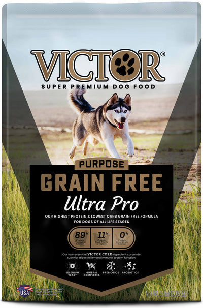 Victor Super Premium Dog Food Purpose Grain Free Ultra Pro Dry Dog Food Beef & Chicken 5lb