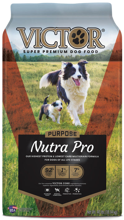 Victor Super Premium Dog Food Purpose Nutra Pro Dry Dog Food Chicken 40lb