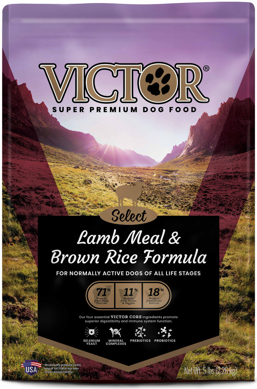 Victor Super Premium Dog Food Select Dry Dog Food Lamb Meal & Brown Rice 5lb